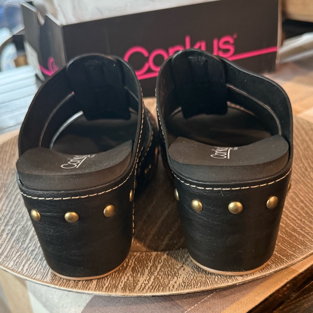Corkys Black Strappy Women's Sandals - Picture 7 of 10